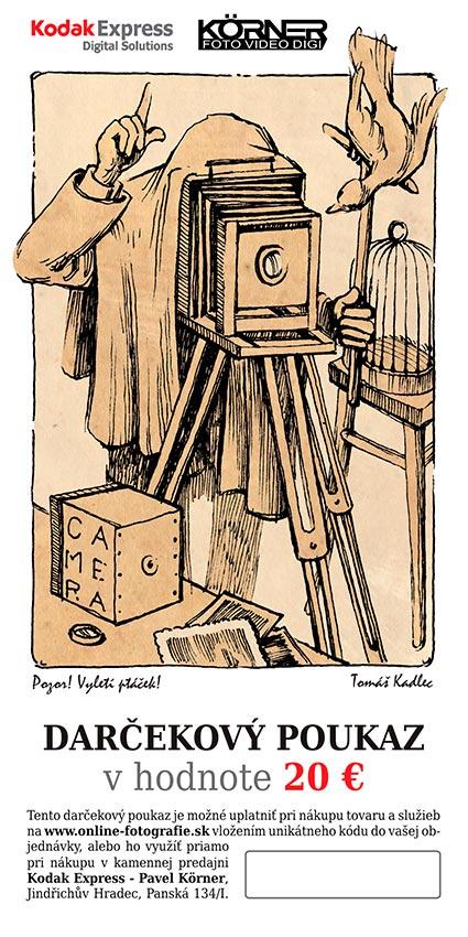 Darčekový poukaz v hodnote 20 €