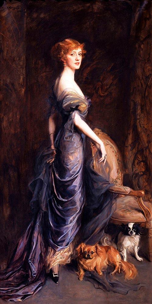 Portrét pani Sandysové 30x60cm - Philip Alexius de Laszlo